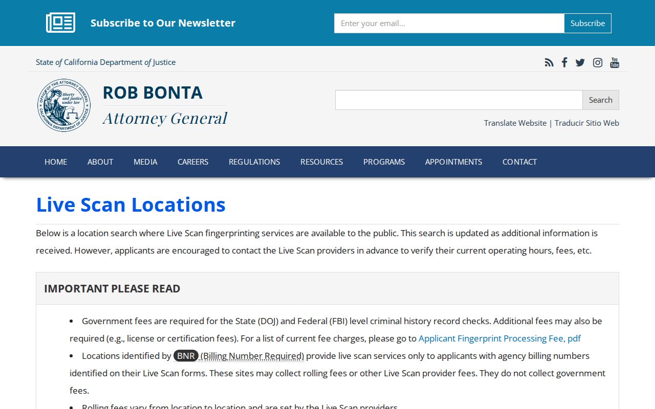 San Diego County criminal record Live Scan locations